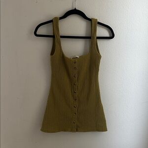 Zara Olive Flare Pant and Blouse Set